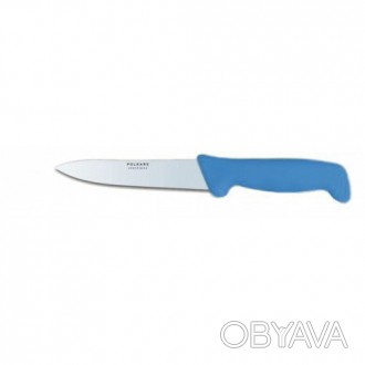 Нож кухонный Polkars №40 125мм с синей ручкой. Смотрите этот товар на нашем сайт. . фото 1
