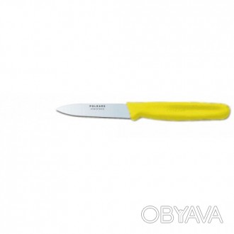 Нож кухонный Polkars №45 90мм с желтой ручкой. Смотрите этот товар на нашем сайт. . фото 1