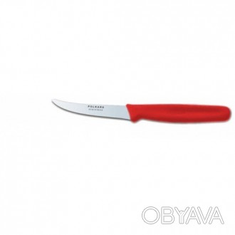 Нож кухонный Polkars №46 90мм с красной ручкой. Смотрите этот товар на нашем сай. . фото 1
