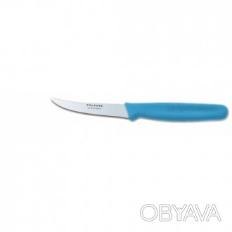 Нож кухонный Polkars №46 90мм с синей ручкой. Смотрите этот товар на нашем сайте. . фото 1
