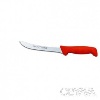 Нож разделочный Polkars №22 180мм с красной ручкой. Смотрите этот товар на нашем. . фото 1