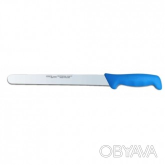 Нож разделочный Polkars №28 280мм с синей ручкой. Смотрите этот товар на нашем с. . фото 1
