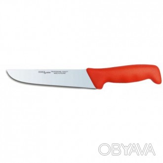 Нож разделочный Polkars №33 210мм с красной ручкой. Смотрите этот товар на нашем. . фото 1