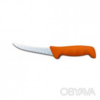 Нож разделочный с насечками Polkars №17K 125мм с оранжевой ручкой. Смотрите этот. . фото 1