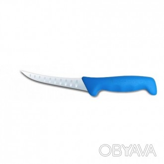 Нож разделочный с насечками Polkars №17K 125мм с синей ручкой. Смотрите этот тов. . фото 1