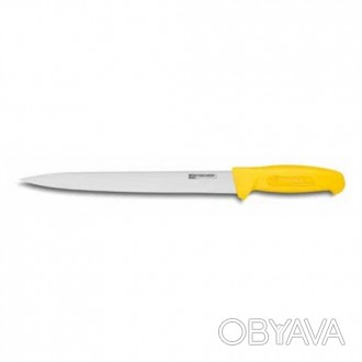 Нож шкуросъемный Fischer №33 200мм с желтой ручкой. Смотрите этот товар на нашем. . фото 1