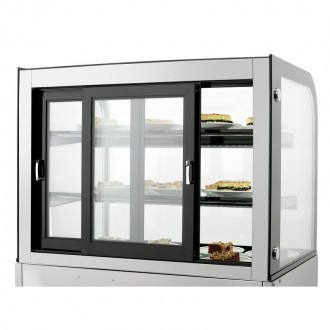 Универсальная холодильная витрина на раздачу регулируемые по высоте промежуточны. . фото 4