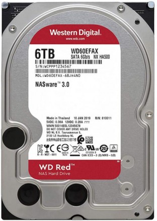 HDD SATA 6.0TB WD Red NAS 5400rpm 256MB. Харків. фото 1 HDD SATA 6.0TB WD Red NAS 5400rpm 256MB. Харків. фото 1