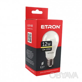 Лампа світлодіодна ETRON Light Power 1-ELP-005 A60 12W 3000K E27ХарактеристикаЦо. . фото 1