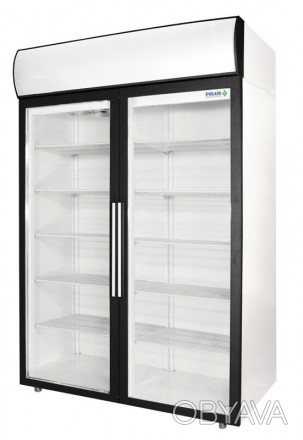 Холодильный шкаф объемом 1000 л с распашными стеклянными дверьми обеспечивает хр. . фото 1