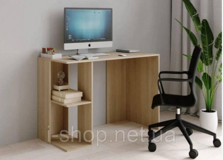 Письменный стол СП-5 ДУБ СОНОМА выполнен из качественного ламинированного ДСП то. . фото 3