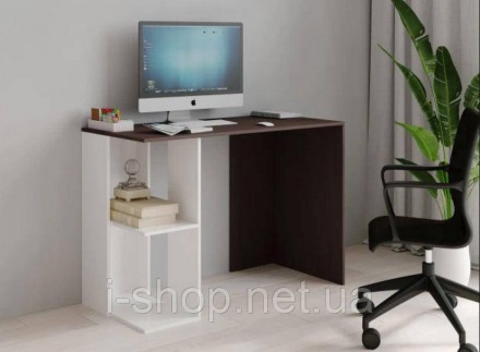 Письменный стол СП-5 ВЕНГЕ МАГИЯ/БЕЛЫЙ выполнен из качественного ламинированного. . фото 3