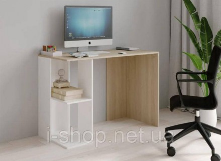 Письменный стол СП-5 СОНОМА/БЕЛЫЙ выполнен из качественного ламинированного ДСП . . фото 3