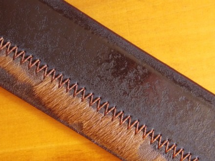 Продам кожаный ремень брючный новый, тёмно-коричневый, комбинированный со вставк. . фото 5