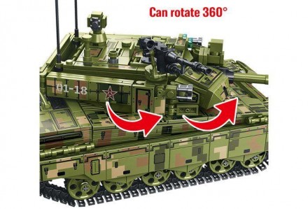 Конструктор-танк ТМ Sembo block (1144 детали) арт. 105751
С помощью деталей данн. . фото 7