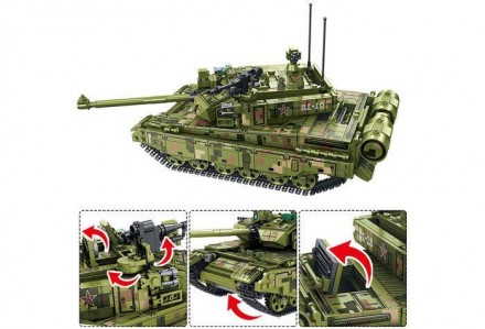 Конструктор-танк ТМ Sembo block (1144 детали) арт. 105751
С помощью деталей данн. . фото 6