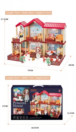 Домик для кукол (подходит для LOL) арт. 668-17
Двухэтажный дом для маленьких кук. . фото 7