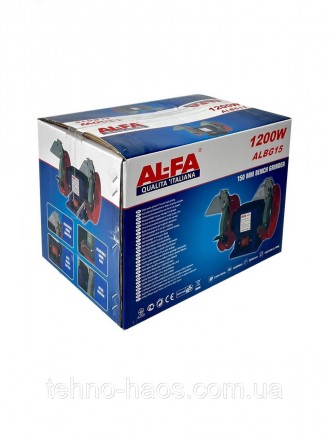 Наждак AL-FA ALBG15 призначений для шліфування та очищення металу. Потужності 12. . фото 4