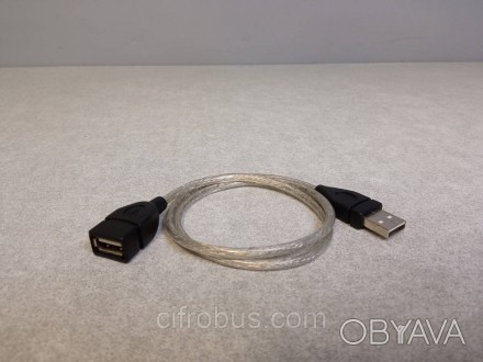 USB удлинитель 0.8 м, применяется для подключения USB-устройств в труднодоступны. . фото 1