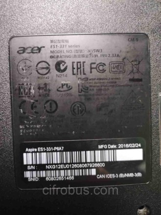 Acer Aspire ES1-331 (13.3"/1366x768/Intel Pentium N3700 1600 МГц/RAM 4Gb/HDD 500. . фото 3