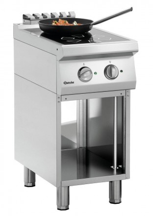 Индукционная плита для кухонных профессионалов - стационарный прибор с 2 конфорк. . фото 2