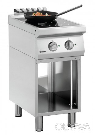 Индукционная плита для кухонных профессионалов - стационарный прибор с 2 конфорк. . фото 1