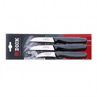 Набор профессиональных ножей, состоит из 3 ножей:- нож для чистки, длина - 5 см . . фото 2