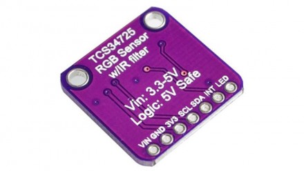 Модуль макетной платы RGB с датчиком цвета TCS34725 Arduino. 
 TCS34725 — датчик. . фото 3
