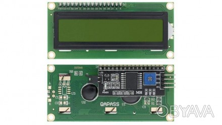 Дисплей 1602 5V зеленый экран с интерфейсной шиной IIC I2C. Дисплей LCD 1602 час. . фото 1