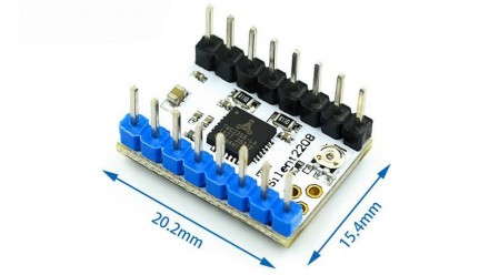 Драйвер шагового двигателя TMC2208 V1.2 UART 2.8A StepStick.
 TMC2208 - драйвер . . фото 3