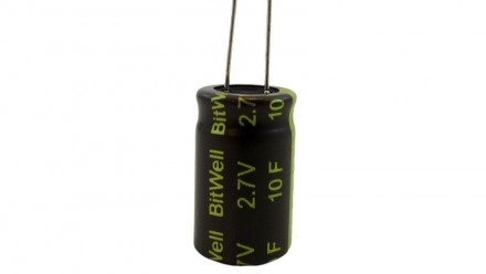 Ионистор суперконденсатор Bitwell 2.7V 10F 12.5*20мм.. . фото 2