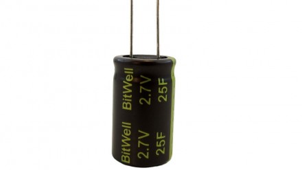 Ионистор суперконденсатор Bitwell 2.7V 25F 16*26мм.. . фото 2