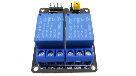  Модуль реле 2-х канальный 12VDC 10A для Arduino.. . фото 4