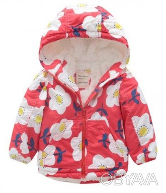 Детская деми куртка для девочки
Размерная сетка:
104	Длина по спине	48	Длина от . . фото 1
