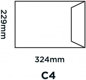 
	
	
	
	
	
	
	Розмір
	С4 — 324 х 229 мм
	
	
	Колір
	Білий
	
	
	Матеріал
	Папір
	. . фото 3