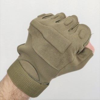 Тактические беспалые перчатки митенки StrongClaw с протектором (арт. SC-1002) Ол. Хмельницький. фото 1 Тактические беспалые перчатки митенки StrongClaw с протектором (арт. SC-1002) Ол. Хмельницький. фото 1