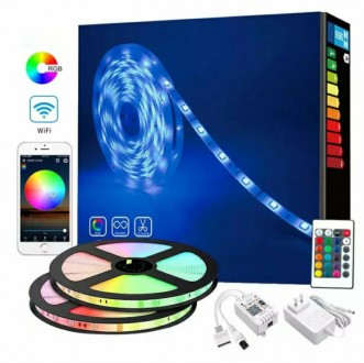 набор светодиодных лент RGB с музыкальным контроллером Wi-Fi/Bluetooth. Ивано-Франковск. фото 1 набор светодиодных лент RGB с музыкальным контроллером Wi-Fi/Bluetooth. Ивано-Франковск. фото 1