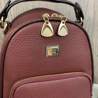 
Модный женский мини рюкзак сумка
 Характеристики:
Брелок в комплекте;
Материал:. . фото 6