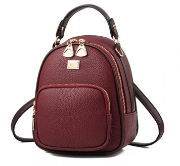 
Модный женский мини рюкзак сумка
 Характеристики:
Брелок в комплекте;
Материал:. . фото 2