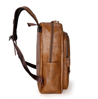 
Качественный мужской городской рюкзак на плечи, модный стильный ранец экокожа
Х. . фото 6