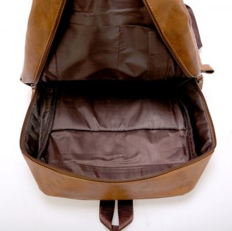 
Качественный мужской городской рюкзак на плечи, модный стильный ранец экокожа
Х. . фото 8