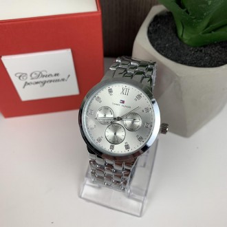 
Качественные женские наручные часы в стиле Томми Халфайгер, металлические часы . . фото 8