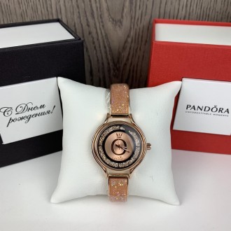 
Модные женские наручные часы Pandora Горный хрусталь реплика, часы-браслет с ка. . фото 2