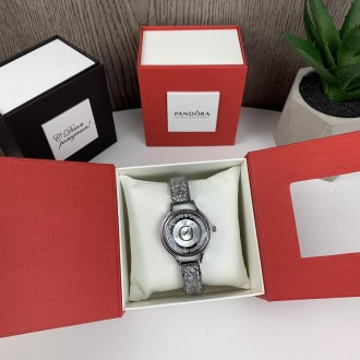 
Модные женские наручные часы Pandora Горный хрусталь реплика, часы-браслет с ка. . фото 3