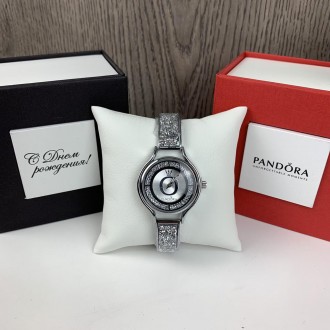 
Модные женские наручные часы Pandora Горный хрусталь реплика, часы-браслет с ка. . фото 7