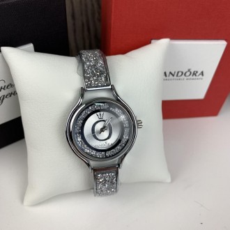 
Модные женские наручные часы Pandora Горный хрусталь реплика, часы-браслет с ка. . фото 6