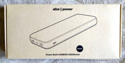 Повербанк (Power Bank) Alza Carbon 20000 мАч.Прочная, износостойкая конструкция,. . фото 3