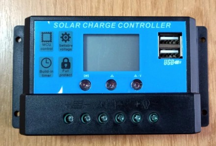 Контроллер заряда аккумуляторов от солнечной панели 20A PWM (ШИМ) 12/24В MTK-20A. . фото 4