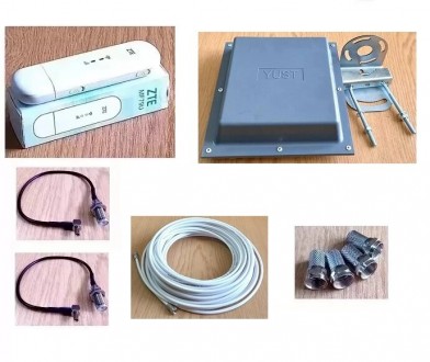 2G/3G/4G LTE  MIMO USB Wi-Fi модем ZTE MF79U c антенной панельной, 2 антенными а. . фото 2