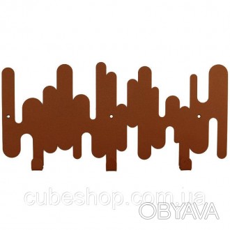 Оригинальная вешалка в прихожую Rhythm Ochre (коричневая)
Вешалка Rhythm Ochre -. . фото 1
